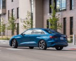 2022 Audi A3 (Color: Atoll Blue; US-Spec) Rear Three-Quarter Wallpapers 150x120