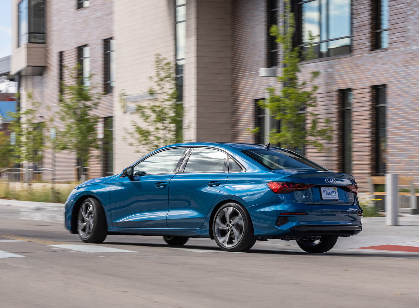 2022 Audi A3 (Color: Atoll Blue; US-Spec) Rear Three-Quarter Wallpapers #23 of 58
