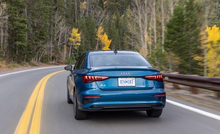 2022 Audi A3 (Color: Atoll Blue; US-Spec) Rear Wallpapers 450x275 (2)
