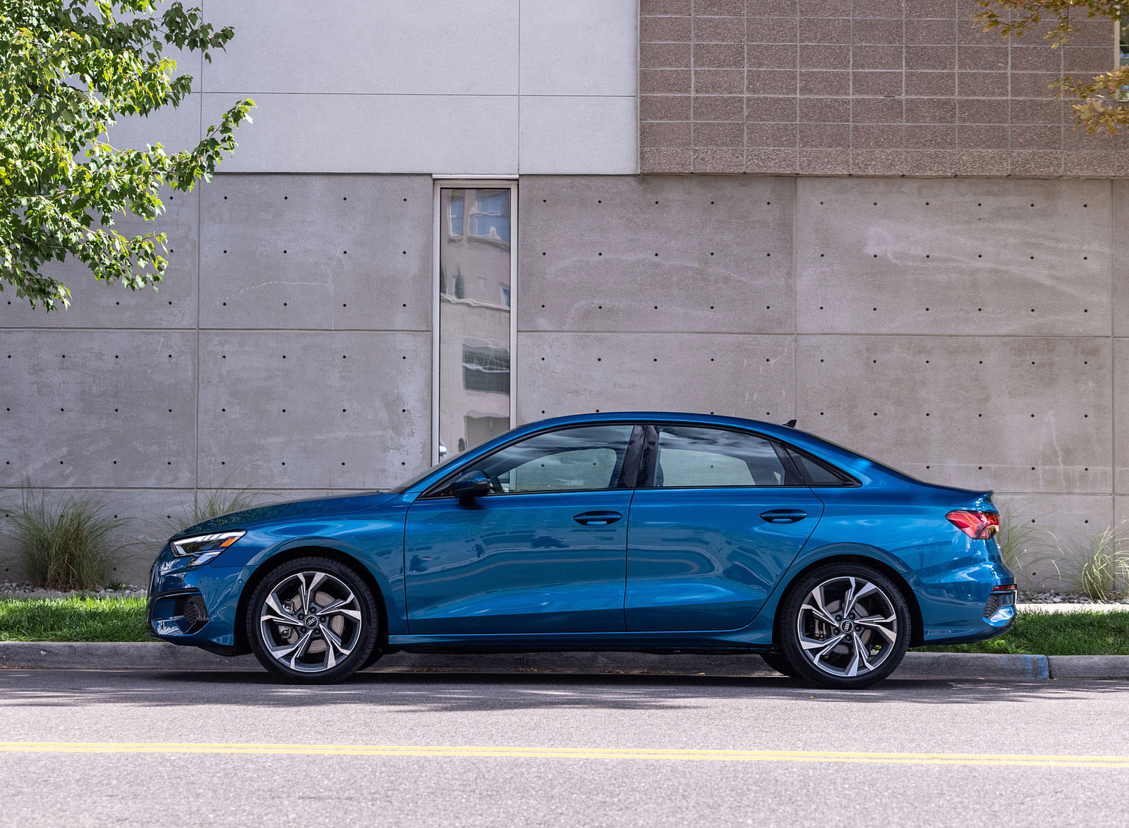 2022 Audi A3 (Color: Atoll Blue; US-Spec) Side Wallpapers #31 of 58