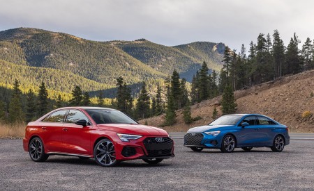 2022 Audi A3 (Color: Atoll Blue; US-Spec) and Audi S3 Wallpapers 450x275 (34)