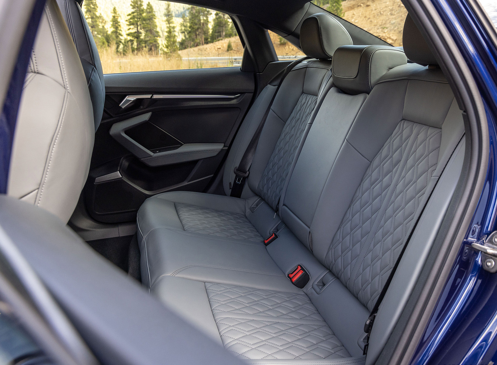 2022 Audi S3 (Color: Navarra Blue; US-Spec) Interior Rear Seats Wallpapers #90 of 90