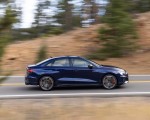 2022 Audi S3 (Color: Navarra Blue; US-Spec) Side Wallpapers 150x120