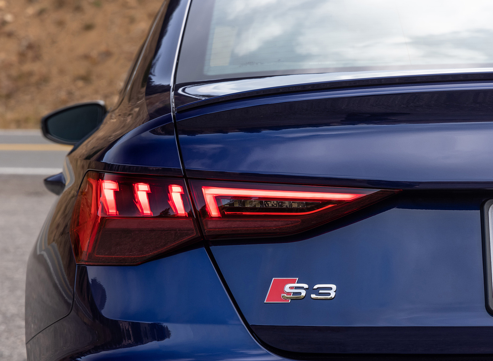 2022 Audi S3 (Color: Navarra Blue; US-Spec) Tail Light Wallpapers #81 of 90