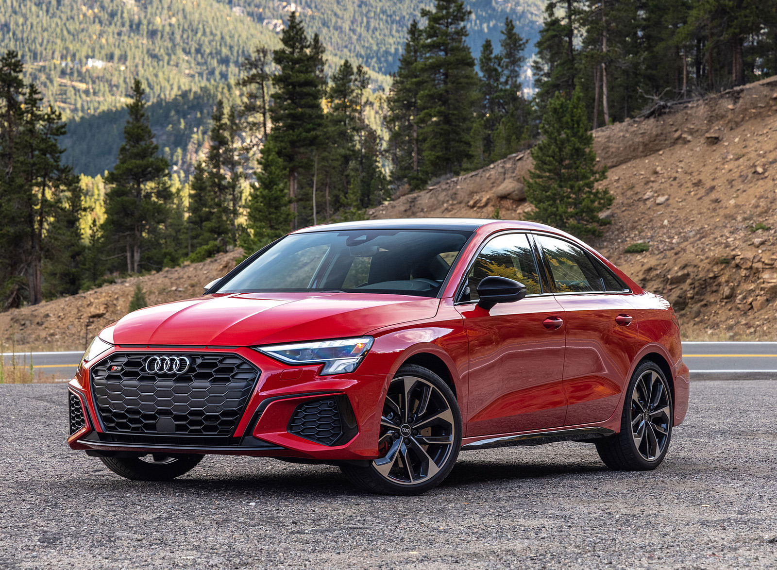 2022 Audi S3 (Color: Tango Red; US-Spec) Front Three-Quarter Wallpapers #25 of 90