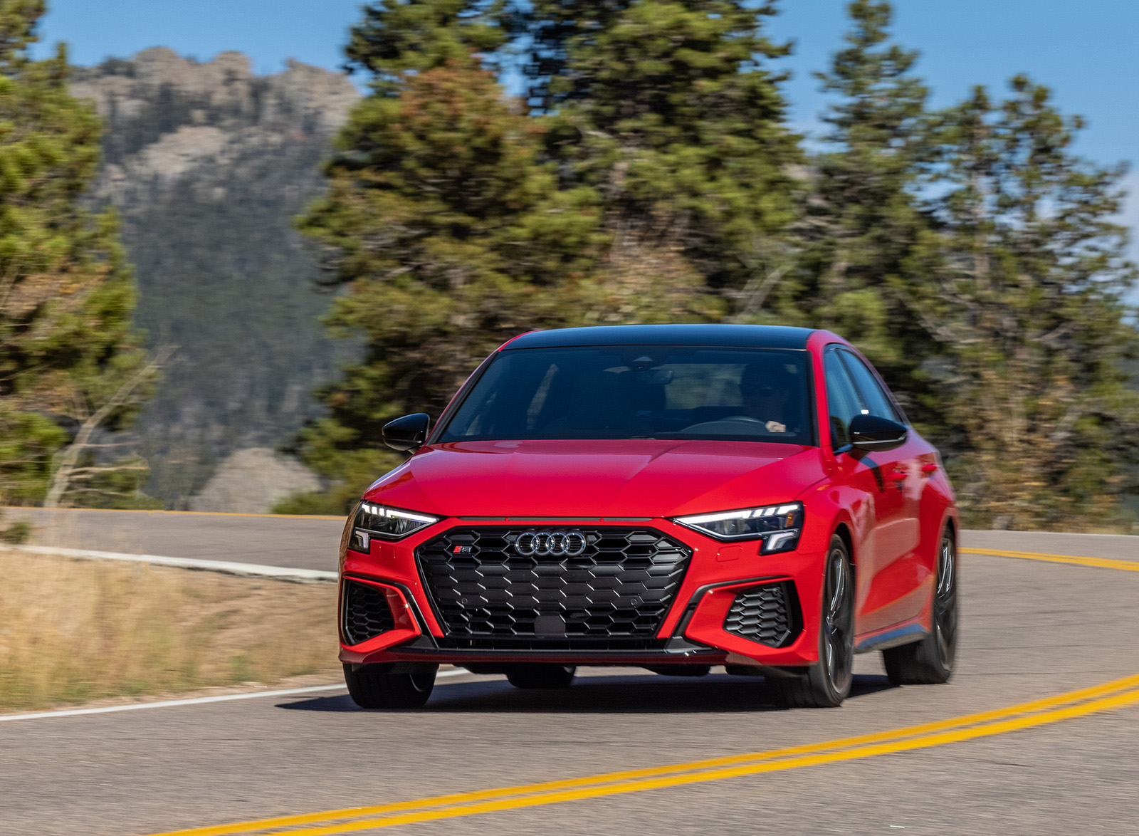 2022 Audi S3 (Color: Tango Red; US-Spec) Front Wallpapers  #13 of 90