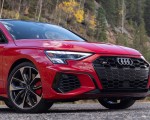 2022 Audi S3 (Color: Tango Red; US-Spec) Front Wallpapers 150x120