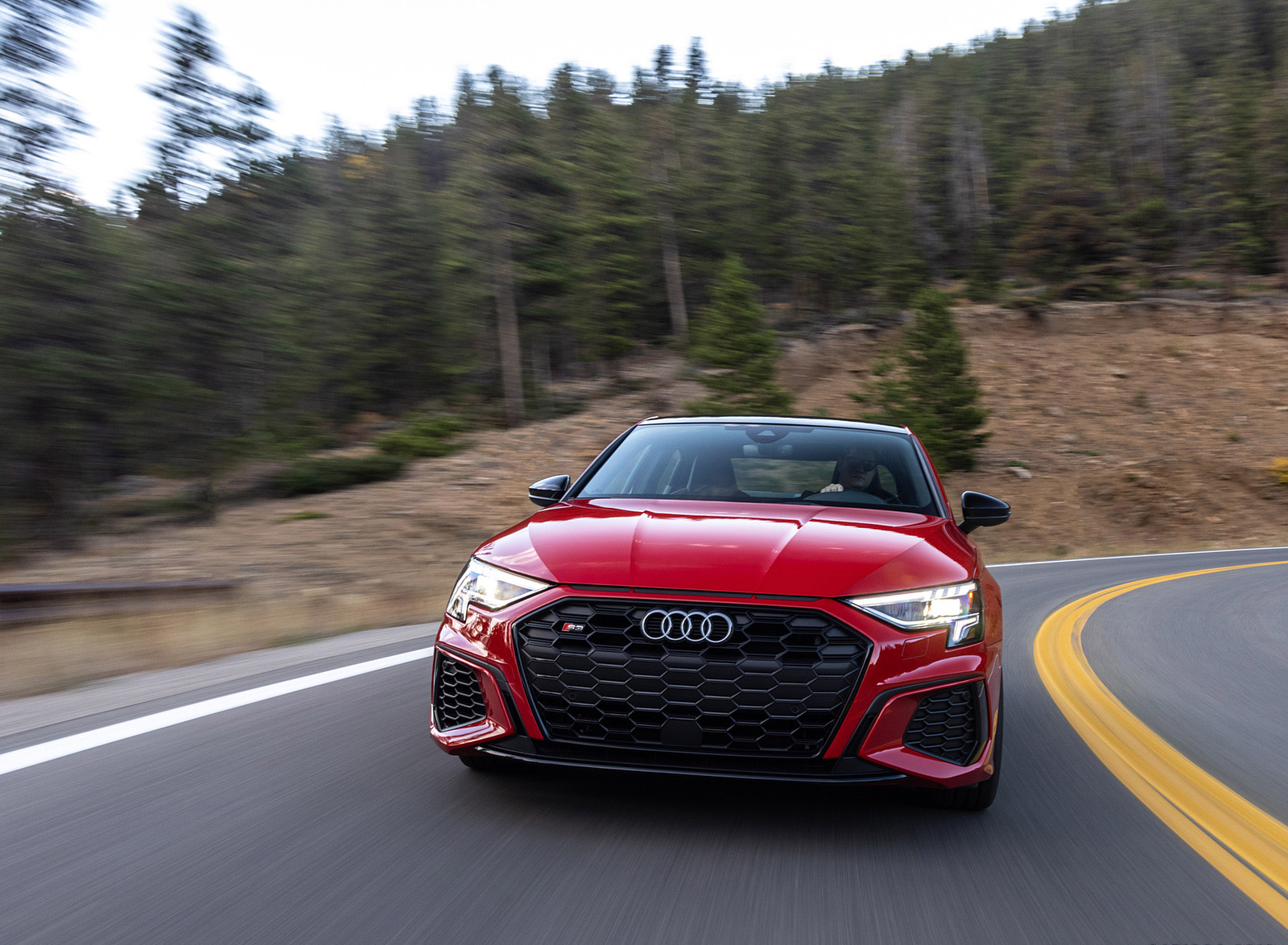 2022 Audi S3 (Color: Tango Red; US-Spec) Front Wallpapers #12 of 90