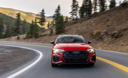 2022 Audi S3 (Color: Tango Red; US-Spec) Front Wallpapers 450x275 (7)