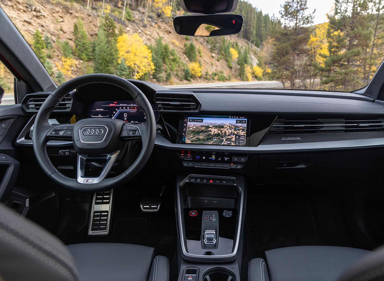 2022 Audi S3 (Color: Tango Red; US-Spec) Interior Cockpit Wallpapers #43 of 90