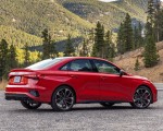 2022 Audi S3 (Color: Tango Red; US-Spec) Rear Three-Quarter Wallpapers 150x120