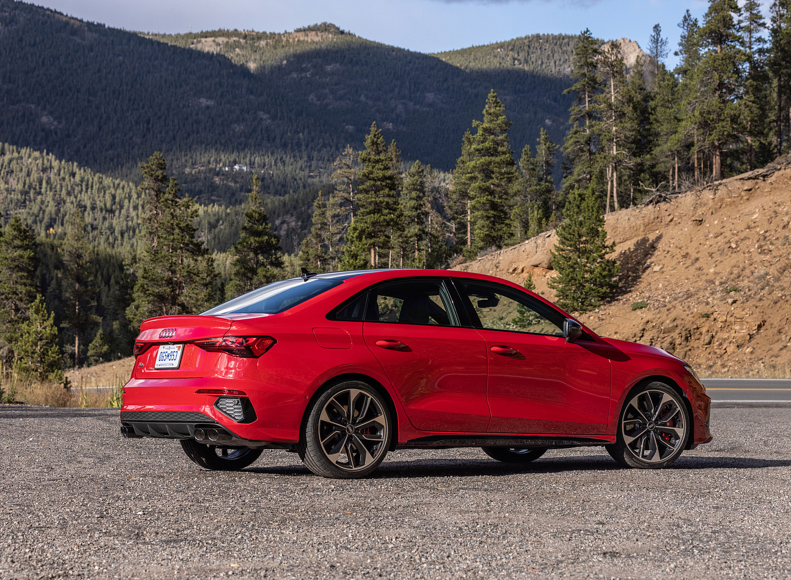 2022 Audi S3 (Color: Tango Red; US-Spec) Rear Three-Quarter Wallpapers #22 of 90
