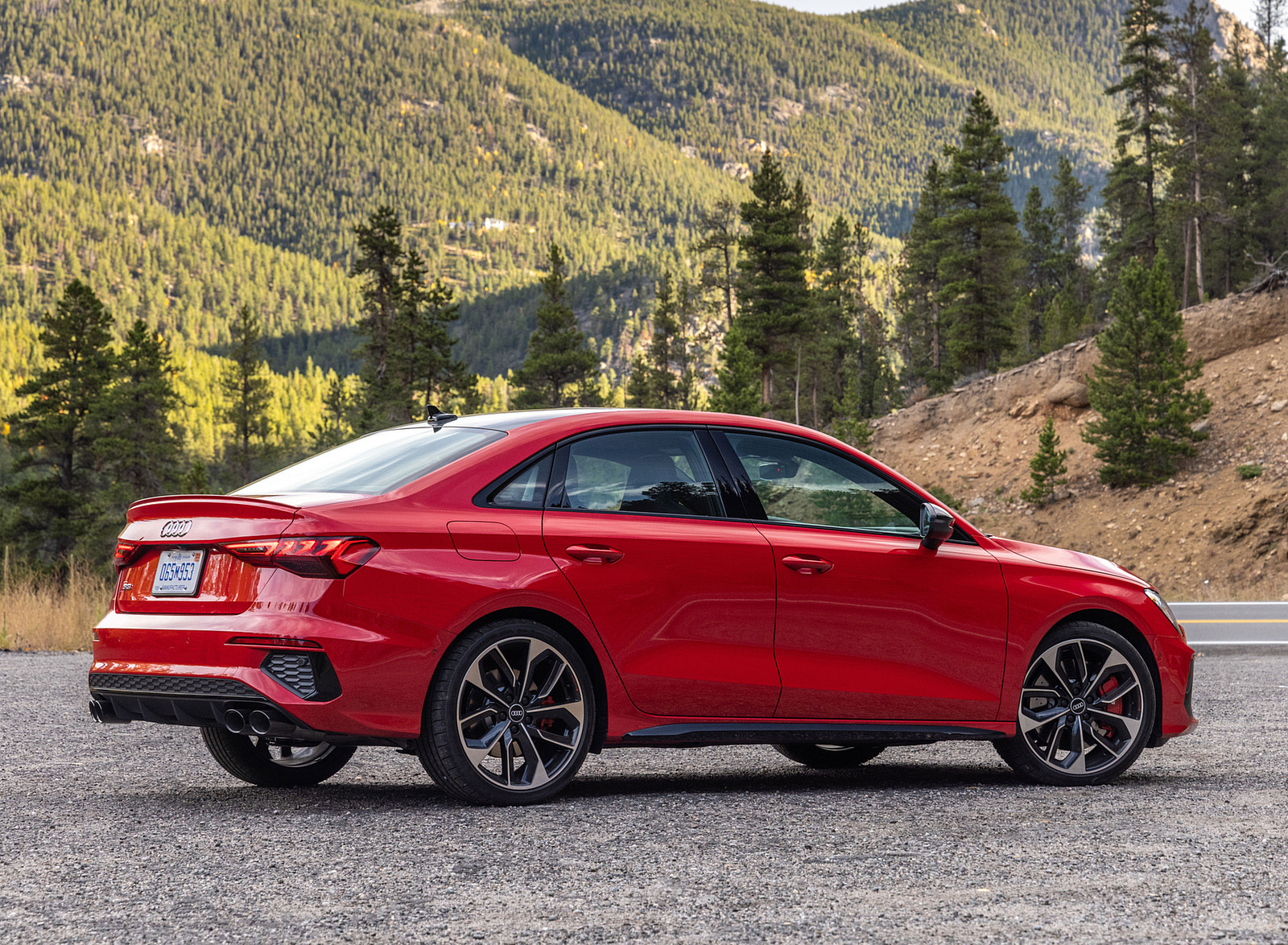 2022 Audi S3 (Color: Tango Red; US-Spec) Rear Three-Quarter Wallpapers #26 of 90