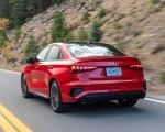 2022 Audi S3 (Color: Tango Red; US-Spec) Rear Three-Quarter Wallpapers 150x120