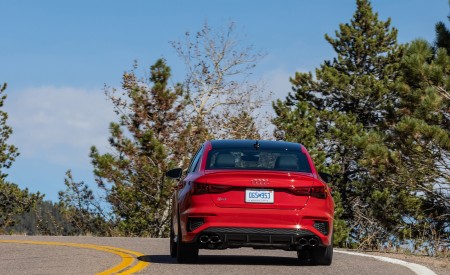 2022 Audi S3 (Color: Tango Red; US-Spec) Rear Wallpapers 450x275 (17)