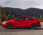 2022 Audi S3 (Color: Tango Red; US-Spec) Side Wallpapers 150x120