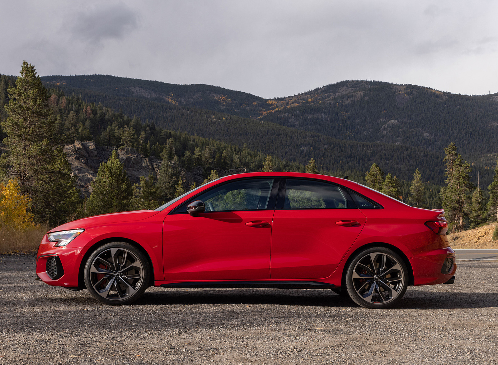 2022 Audi S3 (Color: Tango Red; US-Spec) Side Wallpapers #23 of 90