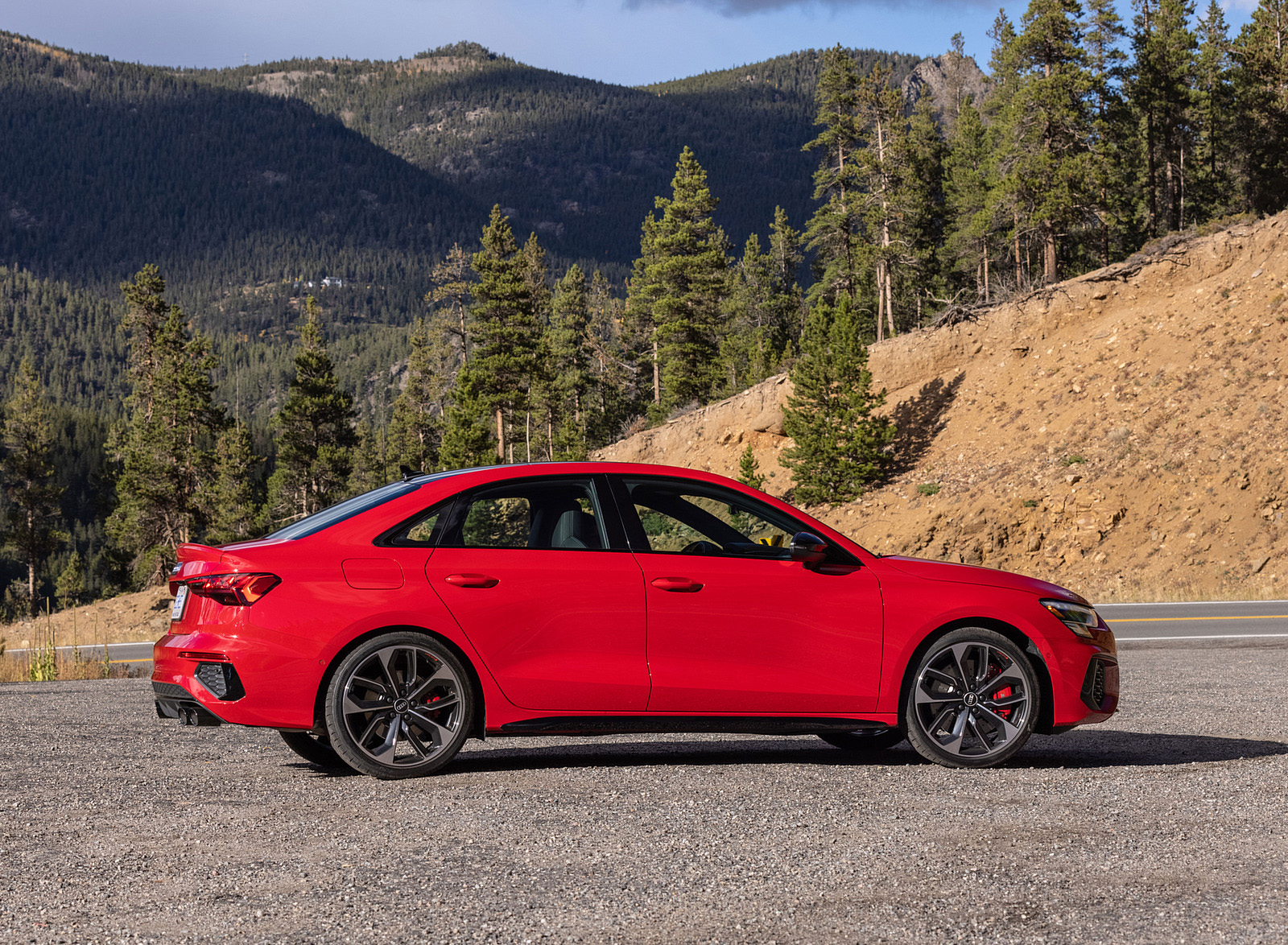 2022 Audi S3 (Color: Tango Red; US-Spec) Side Wallpapers #24 of 90