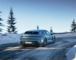 2022 Porsche Taycan 4S Sport Turismo (Color: Frozen Blue Metallic) Rear Three-Quarter Wallpapers 150x120