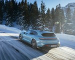 2022 Porsche Taycan 4S Sport Turismo (Color: Frozen Blue Metallic) Rear Three-Quarter Wallpapers 150x120