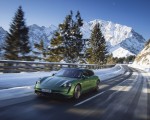 2022 Porsche Taycan Turbo S Sport Turismo (Color: Mamba Green Metallic) Front Three-Quarter Wallpapers 150x120
