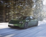 2022 Porsche Taycan Turbo S Sport Turismo (Color: Mamba Green Metallic) Front Three-Quarter Wallpapers 150x120