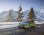 2022 Porsche Taycan Turbo S Sport Turismo (Color: Mamba Green Metallic) Front Three-Quarter Wallpapers 150x120