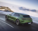 2022 Porsche Taycan Turbo S Sport Turismo (Color: Mamba Green Metallic) Rear Three-Quarter Wallpapers 150x120