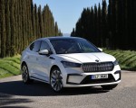 2022 Škoda ENYAQ Coupe iV (Color: Moon White) Front Three-Quarter Wallpapers 150x120