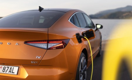 2022 Škoda ENYAQ Coupe iV (Color: Phoenix Orange) Charging Connector Wallpapers 450x275 (147)