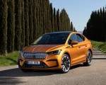 2022 Škoda ENYAQ Coupe iV (Color: Phoenix Orange) Front Three-Quarter Wallpapers 150x120