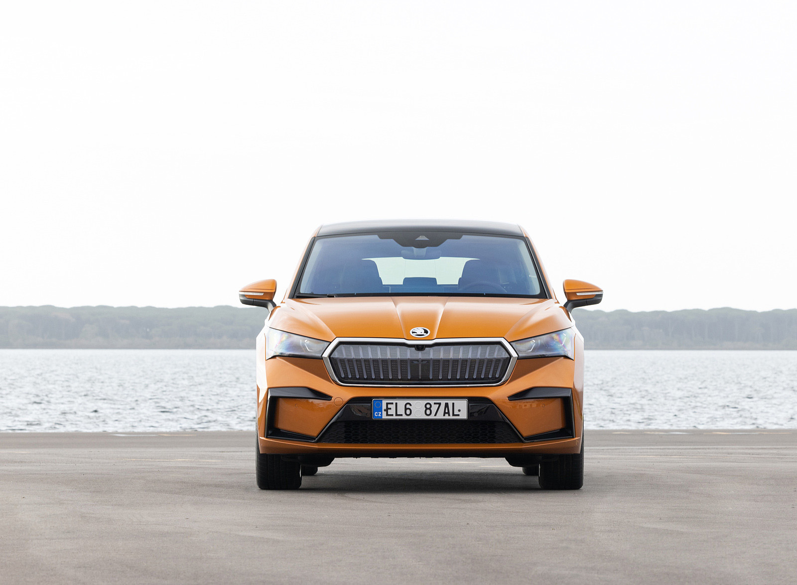 2022 Škoda ENYAQ Coupe iV (Color: Phoenix Orange) Front Wallpapers #133 of 173