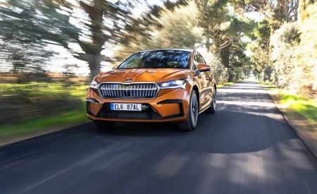 2022 Škoda ENYAQ Coupe iV (Color: Phoenix Orange) Front Wallpapers 450x275 (87)
