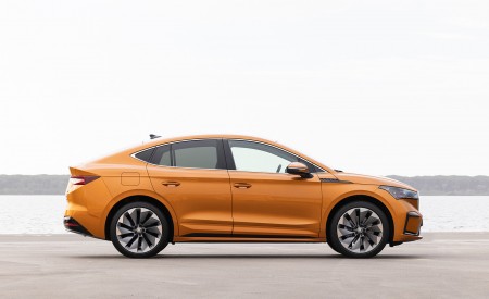 2022 Škoda ENYAQ Coupe iV (Color: Phoenix Orange) Side Wallpapers  450x275 (138)