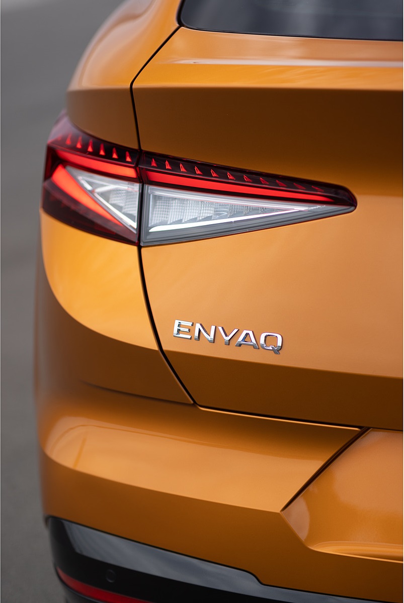 2022 Škoda ENYAQ Coupe iV (Color: Phoenix Orange) Tail Light Wallpapers #164 of 173
