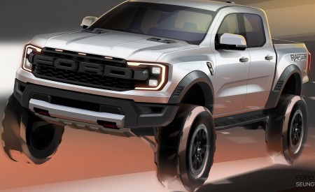 2023 Ford Ranger Raptor (EU-Spec) Design Sketch Wallpapers 450x275 (58)