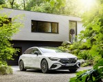 2023 Mercedes-AMG EQE 53 4MATIC+ (Color: Opalite White Bright) Front Three-Quarter Wallpapers 150x120