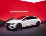 2023 Mercedes-AMG EQE 53 4MATIC+ (Color: Opalite White Bright) Front Three-Quarter Wallpapers 150x120