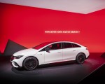 2023 Mercedes-AMG EQE 53 4MATIC+ (Color: Opalite White Bright) Front Three-Quarter Wallpapers 150x120