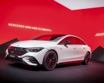 2023 Mercedes-AMG EQE 53 4MATIC+ (Color: Opalite White Bright) Front Three-Quarter Wallpapers 150x120