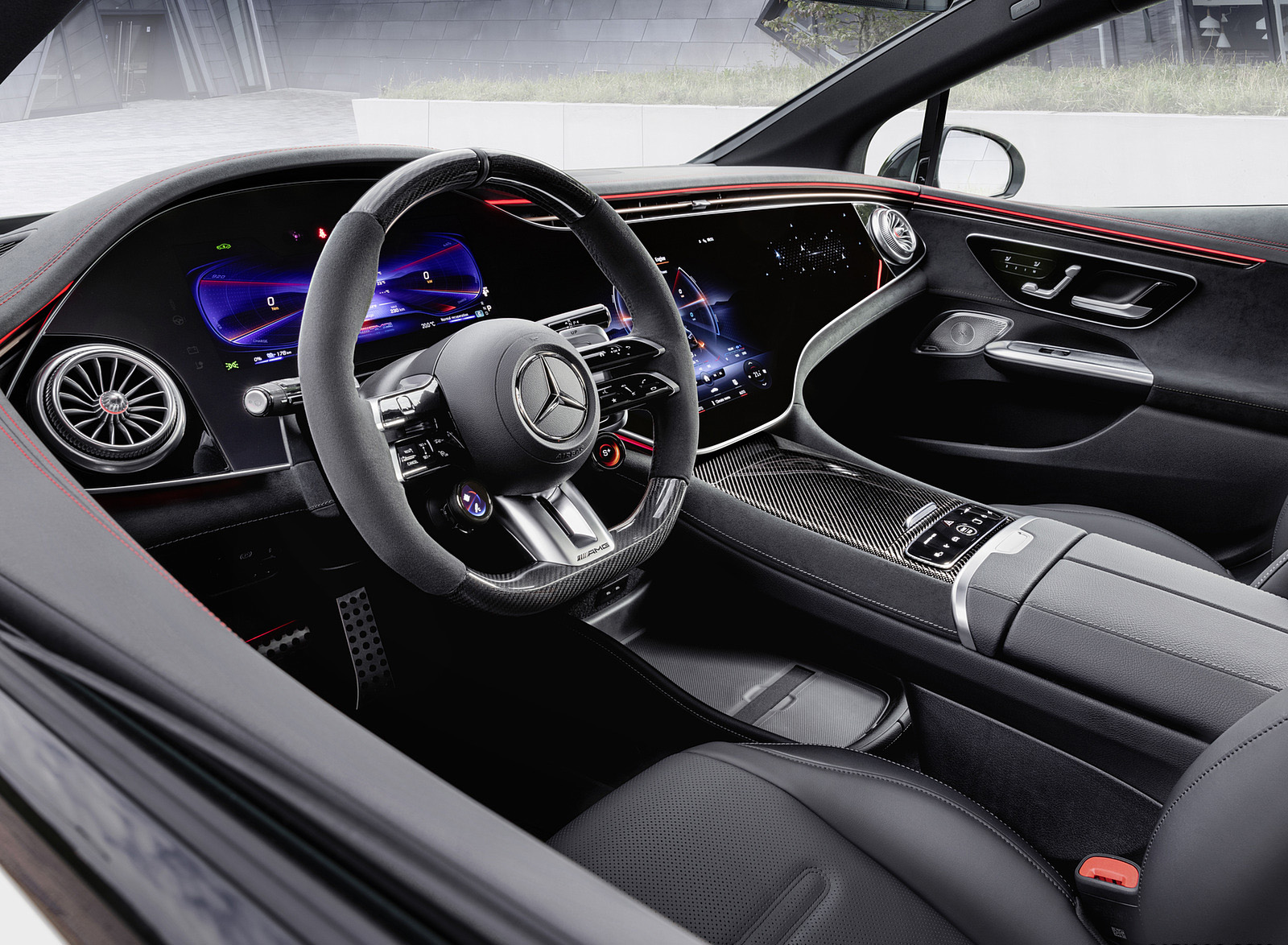 2023 Mercedes-AMG EQE 53 4MATIC+ (Color: Opalite White Bright) Interior Wallpapers #70 of 241