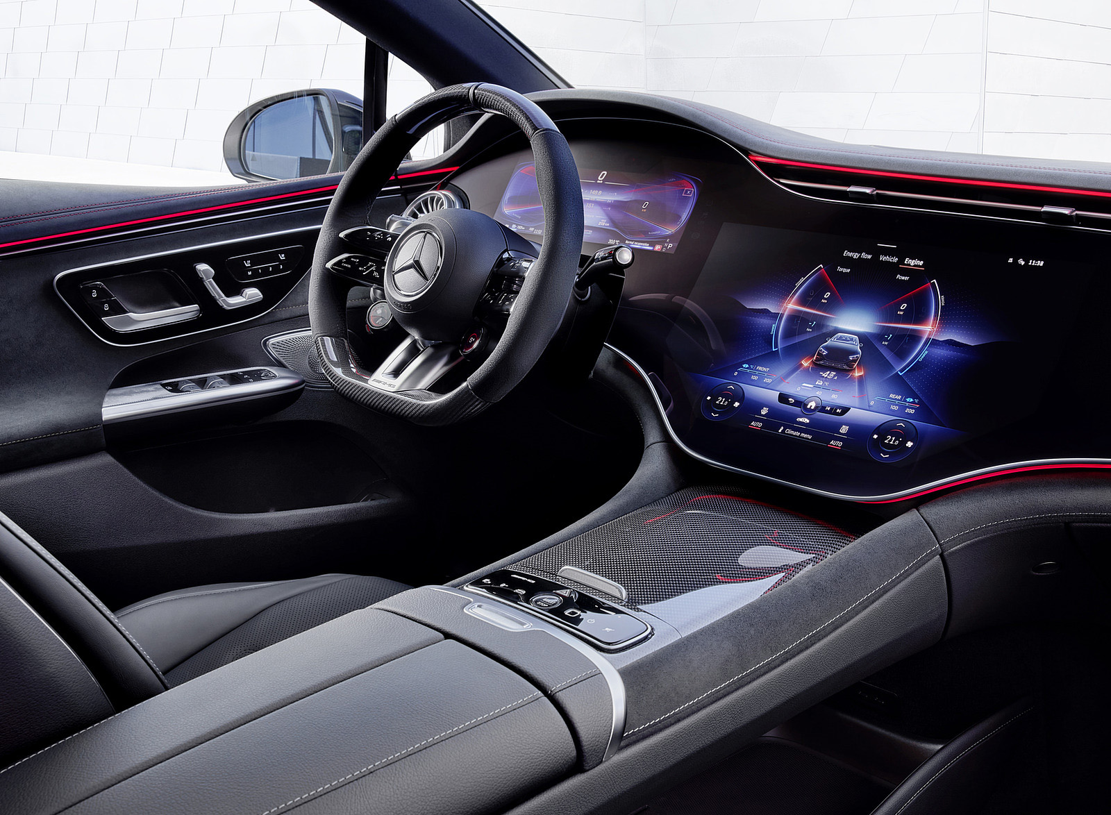 2023 Mercedes-AMG EQE 53 4MATIC+ (Color: Opalite White Bright) Interior Wallpapers #71 of 241