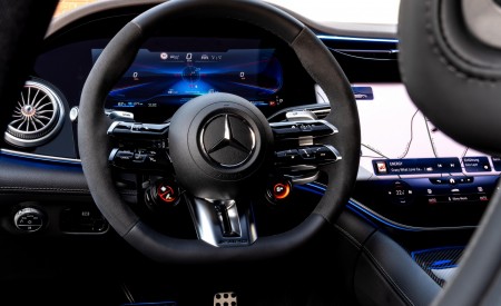 2023 Mercedes-AMG EQE 53 4MATIC+ (Color: Spectral Blue) Interior Steering Wheel Wallpapers 450x275 (163)