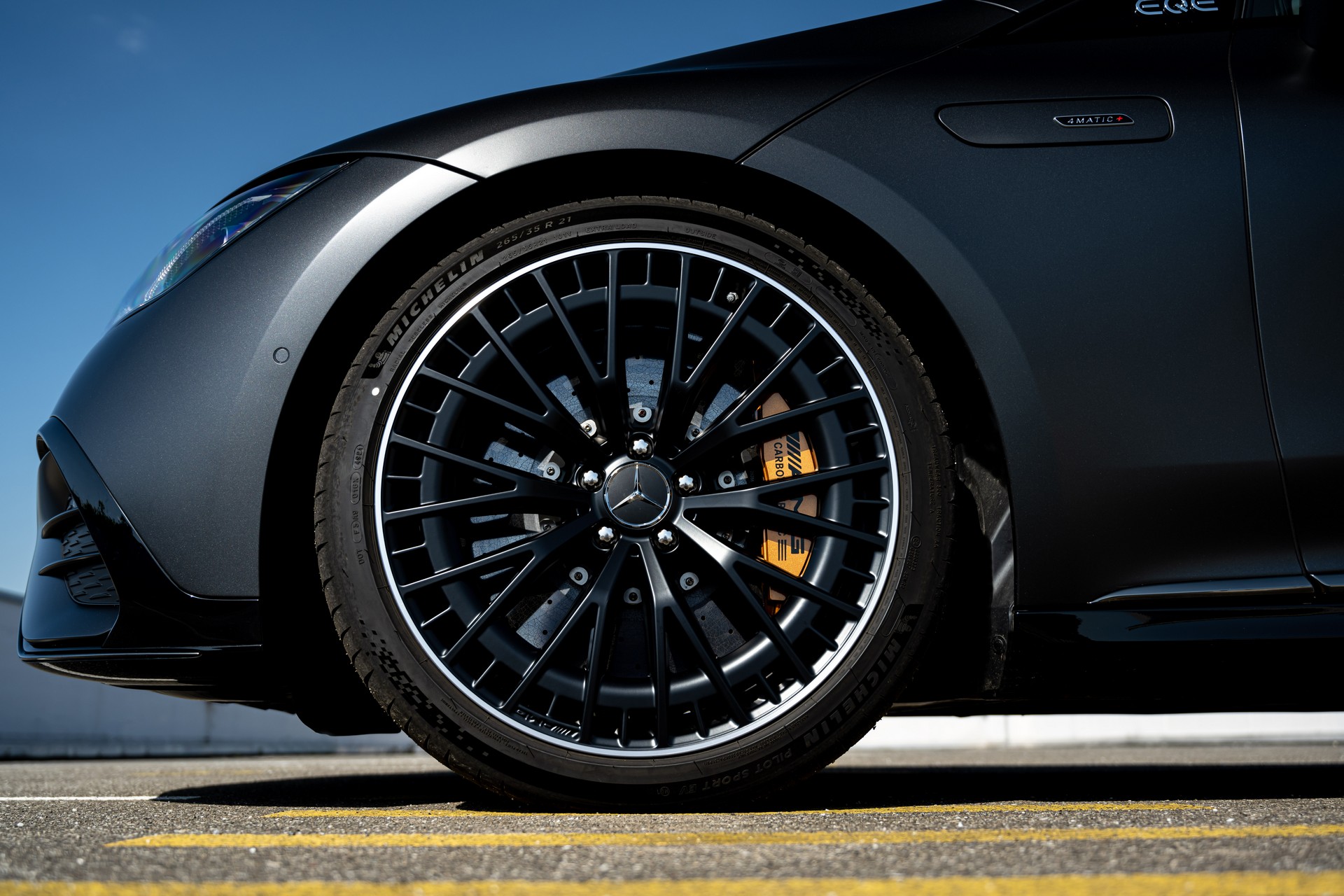 2023 Mercedes-AMG EQE 53 4MATIC+ (Color: MANUFAKTUR Graphite Grey Magno Matte) Wheel Wallpapers  #203 of 241
