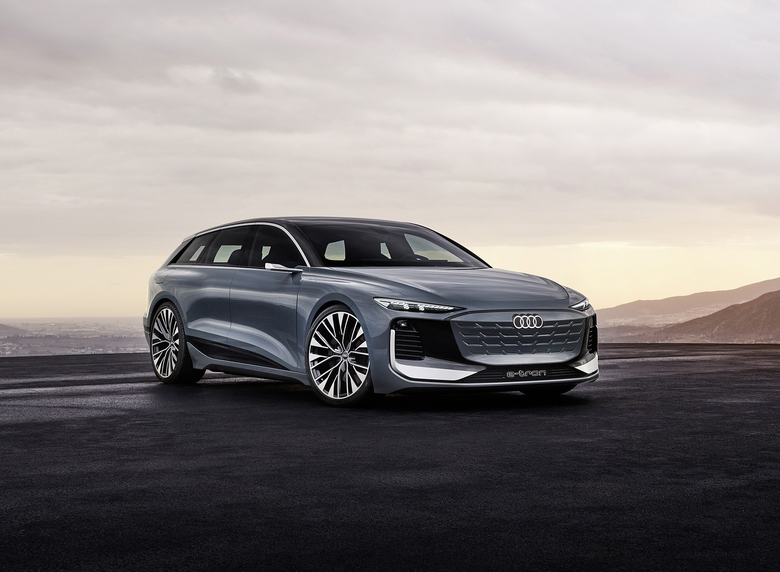 2022 Audi A6 Avant e-tron Concept (Color: Neptune Valley) Front Three-Quarter Wallpapers #7 of 63