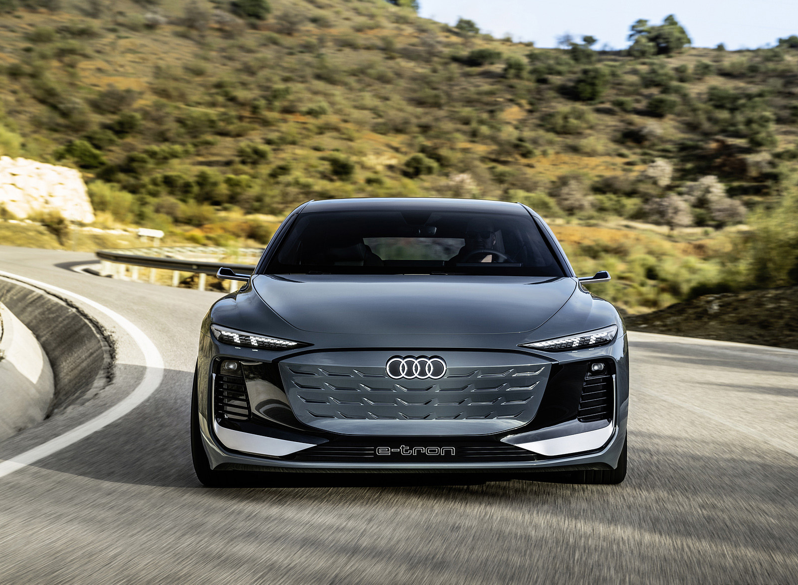 2022 Audi A6 Avant e-tron Concept (Color: Neptune Valley) Front Wallpapers (3)