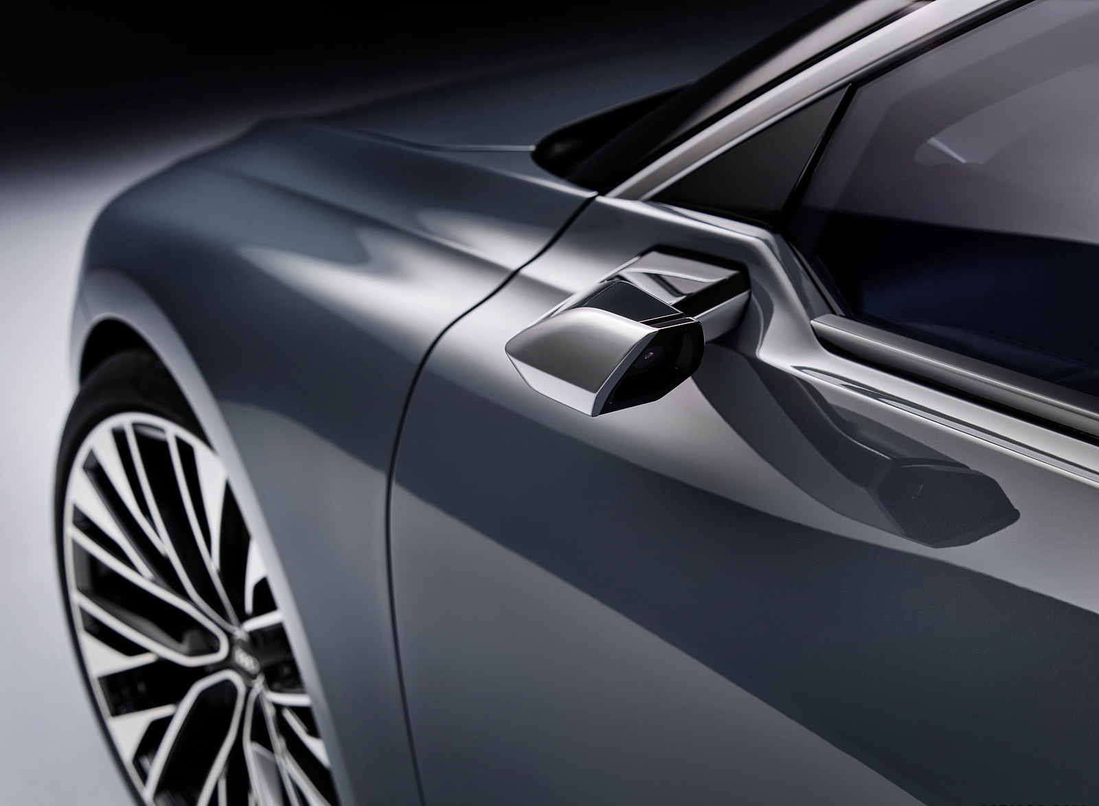 2022 Audi A6 Avant e-tron Concept (Color: Neptune Valley) Mirror Wallpapers #48 of 63