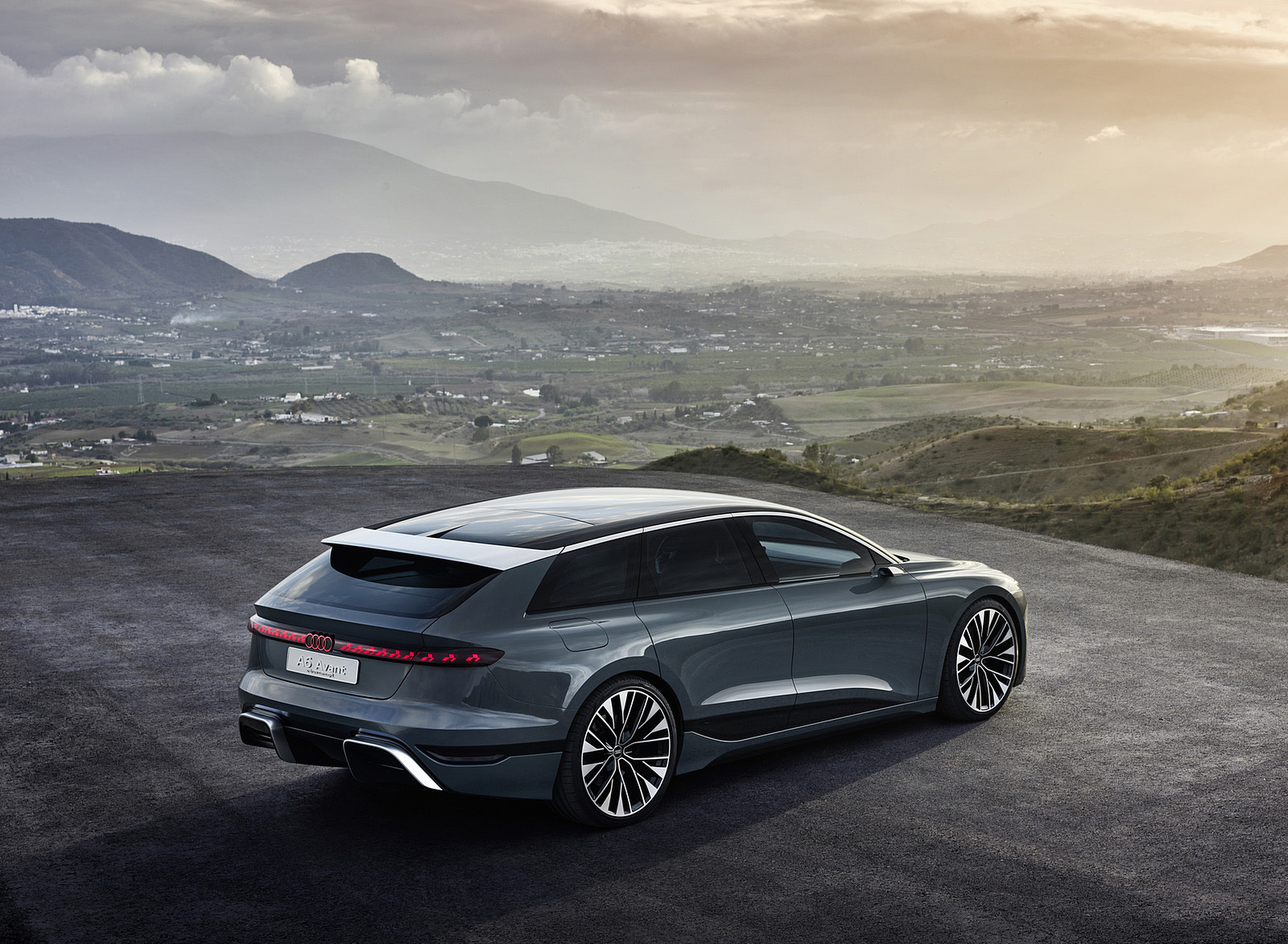 2022 Audi A6 Avant e-tron Concept (Color: Neptune Valley) Rear Three-Quarter Wallpapers  (9)