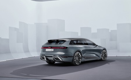 2022 Audi A6 Avant e-tron Concept (Color: Neptune Valley) Rear Three-Quarter Wallpapers 450x275 (28)
