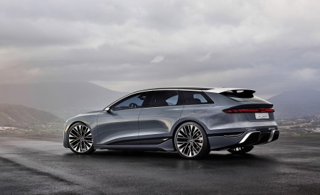 2022 Audi A6 Avant e-tron Concept (Color: Neptune Valley) Rear Three-Quarter Wallpapers 450x275 (10)